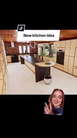 A post by @emilyrayna on TikTok caption: Replying to @lexi 🪩 how are we feeling about the tree?? #renovation #kitchendesign #interiordesigner #diyproject 