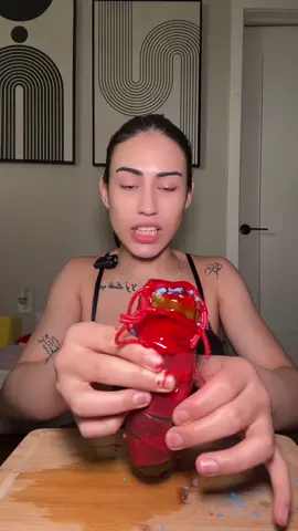 A post by @skylarrr_marie on TikTok caption: 😋😋 #skylarmarie #foodtok #foodie #pickles #chamoy #crazycombos #eatwithme 