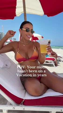 A post by @alexbravoxo on TikTok caption: When your mom hasn’t vacationed in forever so you force her to relax 🥂 @Alexox0 @Amaral ❤️  #fyp #explorepage #momsoftiktok #hispanicmom #momsoftiktok #hispanicmomsbelike #momlife 