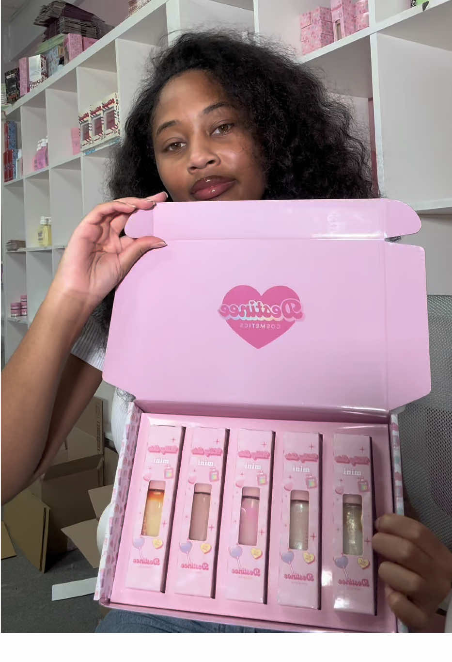 A post by @destineecosmetics on TikTok caption: MilkyMinis making a comeback omg 😱💕✨ • downy cashmere silk (laundry clean)  • cupcake ( warm sweet creamy bakery)  •sol de janeiro ( sweet fruity vanilla) • coco butter cashmere (mature coconut honey sandalwood ) •MYSTERY  2 scents in 1 