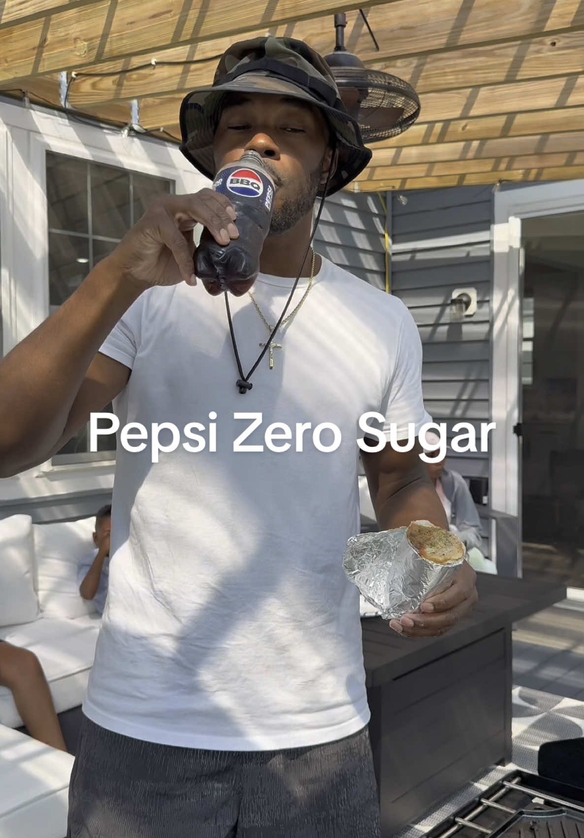 A post by @onestopchop on TikTok caption: Summers Here! Hot grill. Big bite. Cold @Pepsi . That’s how we do summer in the city. #PepsiPartner The chopped cheese hits different when it’s fresh off the grill and nothing is better than Pepsi Zero Sugar. We outside with it 😎 #ShareAPepsi #PepsiZeroSugar #ChoppedCheeseSeason #GrillVibesOnly