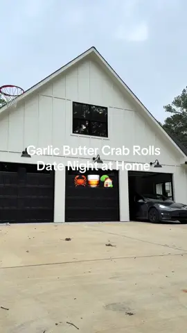 A post by @tylergrowthlife on TikTok caption: Garlic butter crab rolls date night at home #vlog #DayInTheLife #lifestylevlog #outdoorcooking #blackstone #fyp #cookingvlog #backpatio #cookingvlog 