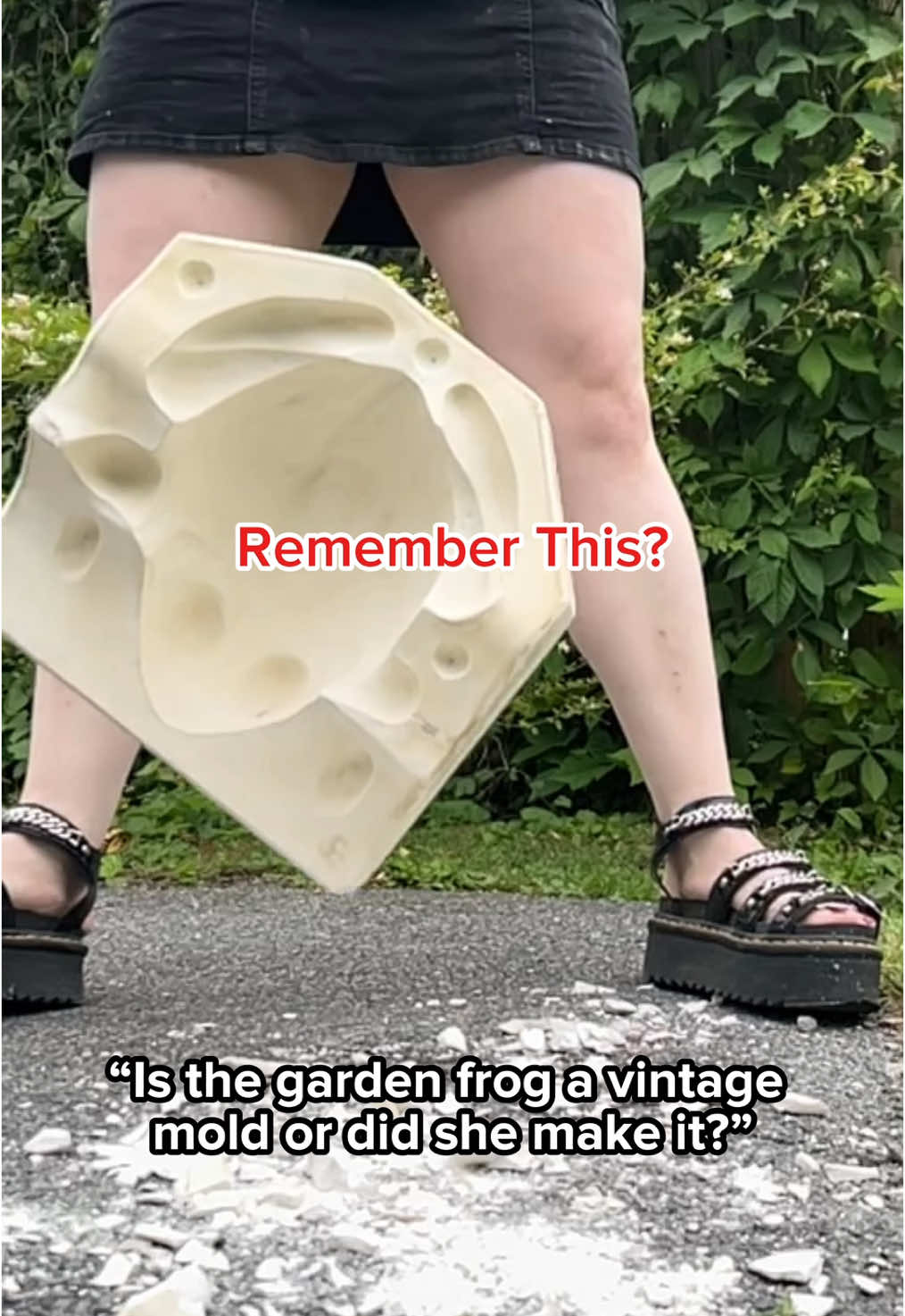 A post by @kalliopeyvonneceramics on TikTok caption: Clearing The Air 🌬️🐸💨 . Hello everyone!! We are officially home from Holland and ready to work!! I think that a lot of people forgot that I made a silicone mother mold of the garden frog and can make new ones. Or you haven’t been here long enough to know the back story!! If you guys are wondering “where is small frog!?” DONT WORRY. I’m filming the mold making process in advance so that everyone doesn’t have to wait forever to see results. SO: watch me making a horrible pottery mold! Tomorrow I think I will go step by step so that I can share the information I know. I’m happy to be back!! . #frogcore #moldmaking #potteryplaster #vintagemold #potteryprocess #froglady #artisttears #frogart #frogsculpture 