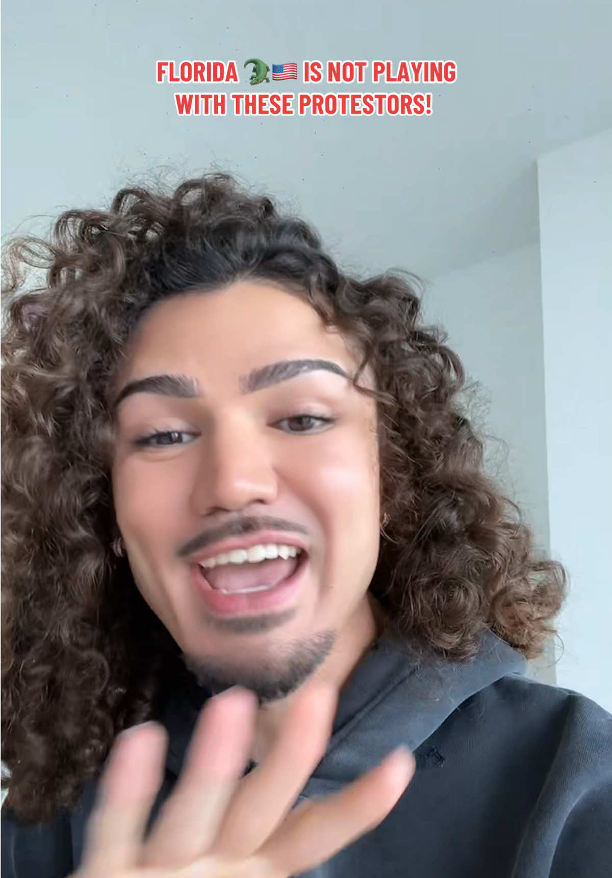 A post by @_ajtsanchez on TikTok caption: Florida is not playing around with these protestors 