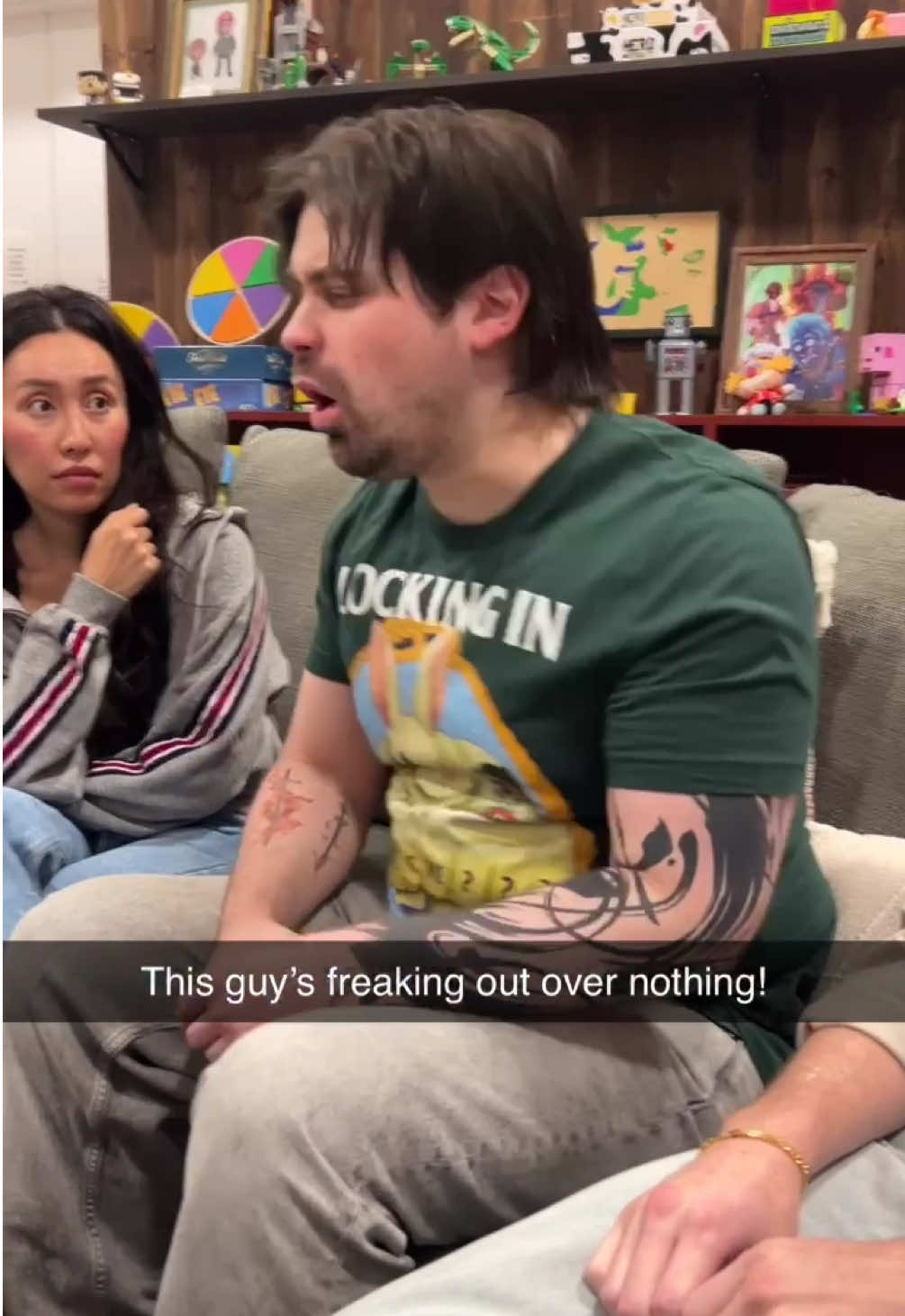 A post by @smosh on TikTok caption: crash out caught in 4K