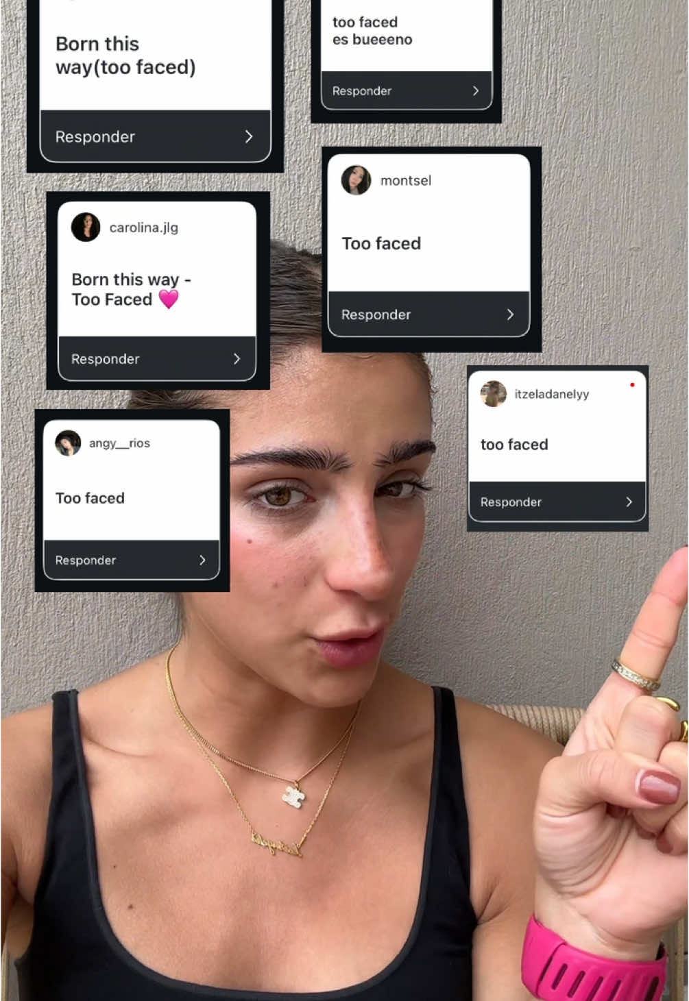A post by @marderegil_ on TikTok caption: Omg !!! Ame ame el resultado 🩷 ya lo probaron ustedes ? Que opinan !! yo la más fan lit  @Sephora México @Too Faced 🩷
