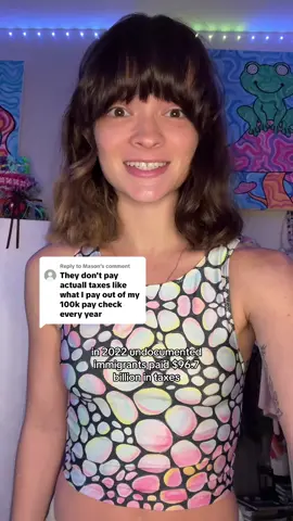 A post by @queerbassqueen on TikTok caption: Replying to @Mason Immigrants, minorities, and other vulnerable peoples are not your enemy… look at the people who are pointing their fingers and telling you to hate #protectimmigrants #abolishice #nokings 