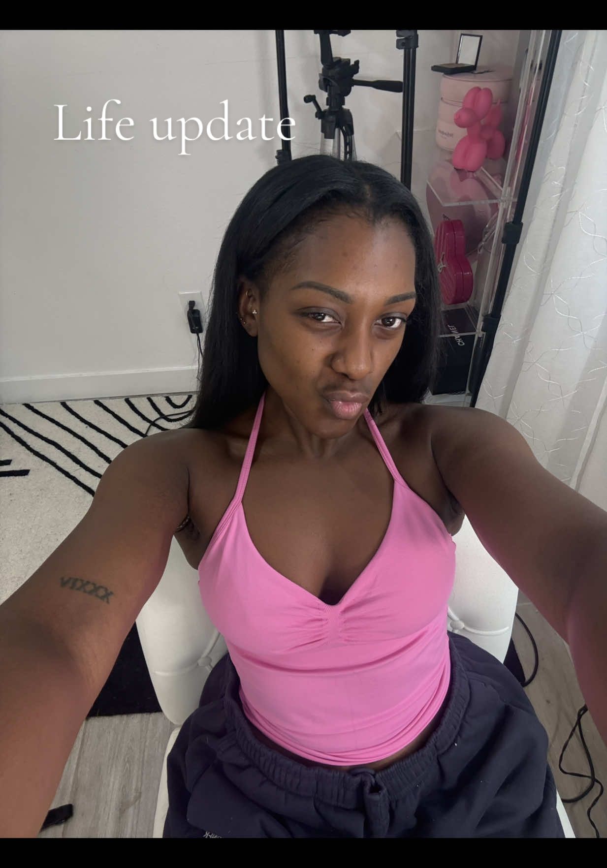 A post by @talithaajane on TikTok caption: Life update… it’s been a minute. Took a step back to establish boundaries honestly. Let’s see where this new chapter takes us! #grwm #doingmyhair 