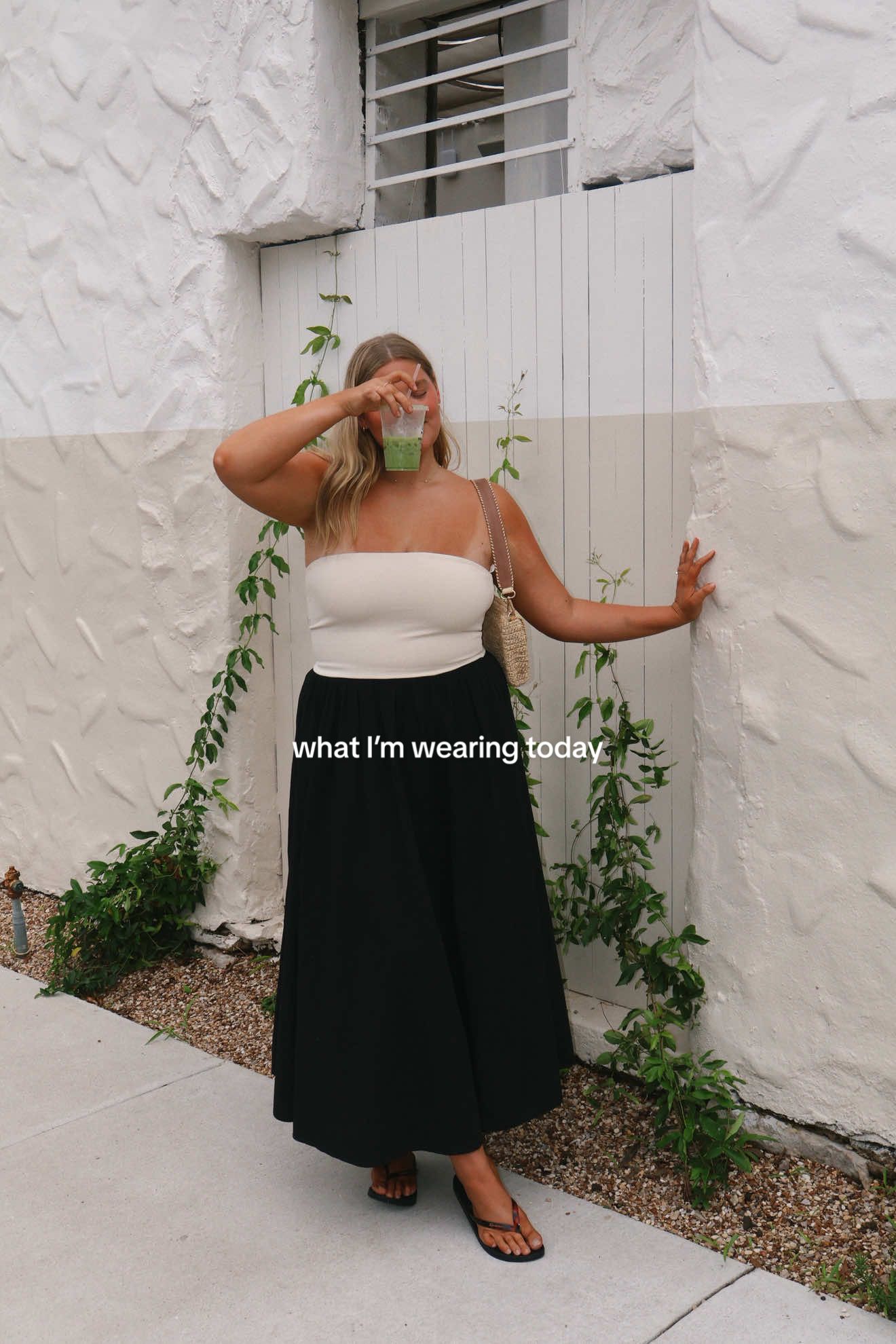 A post by @emilyfranciswheaton on TikTok caption: for a cutie day in Austin! 🤍✨ #ootd #whatimwearing #summervibes #summerstyle #midsize #sizeXL @J.Crew @KAYU @Damson Madder 