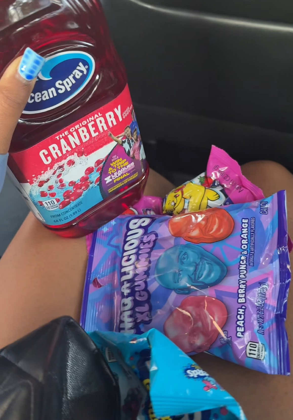 A post by @aiyannace on TikTok caption: Making Cranberry Gummy Juice🙂‍↔️  🧃  #cranberryjuice #party #nerdgummyclusters #icecup 