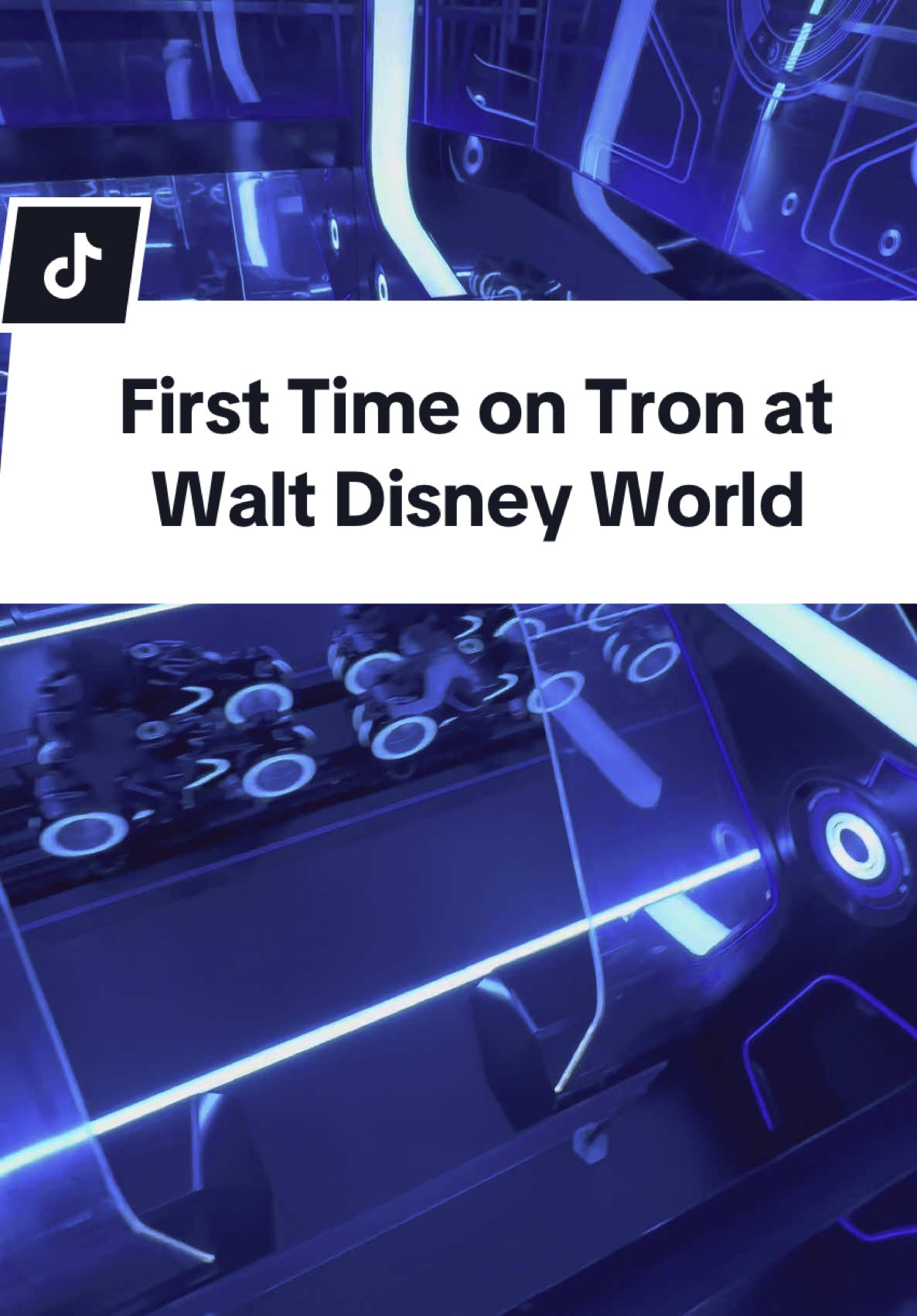 A post by @hegoesbygian on TikTok caption: Just a couple of months ago, I was able to finally ride Tron at Walt Disney World. Can I just say, this ride was amazing… I just wish the ride was a lot longer, but i freakin’ love it!!  #tron #tronlegacy #tronride #tronridedisneyworld #waltdisneyworld #disneyworld #tronridedisney 