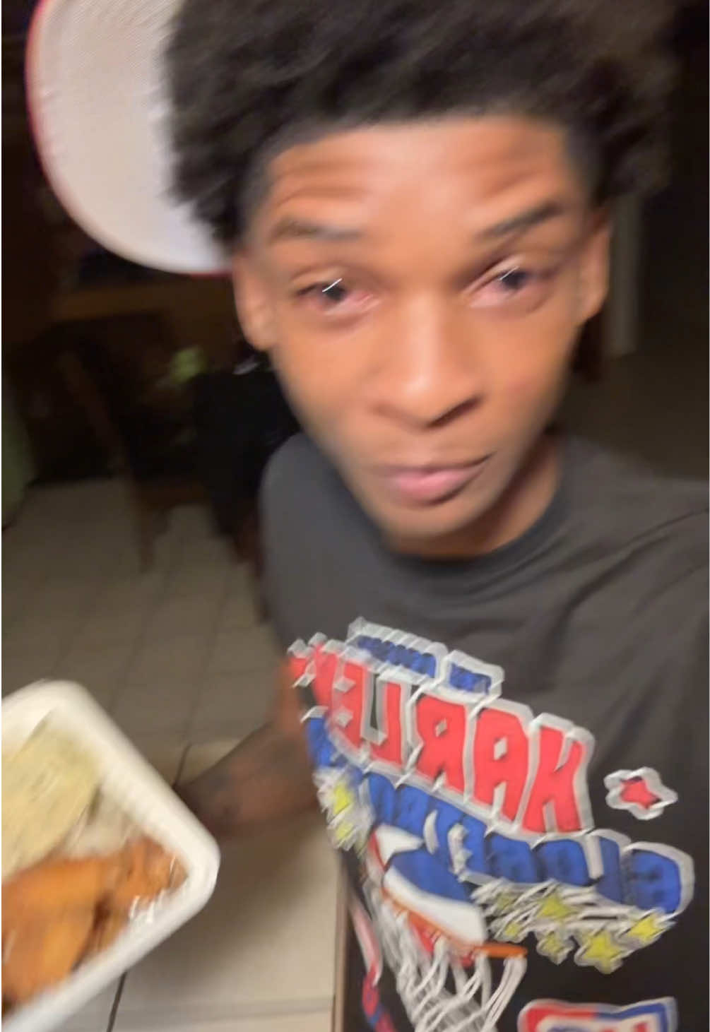 A post by @64krazy on TikTok caption: Fried bird and spinach dip with the smacked bro.. #fyp #foryoupage #foodie 