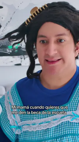 A post by @marioaguilar on TikTok caption: Mi mamá cuando quiere que nos den la beca de la escuela 😂 #marioaguilar #comedia 