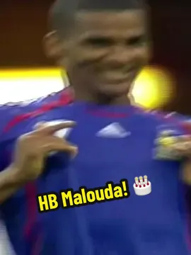 A post by @equipedefrance on TikTok caption: Happy birthday Malouda! 🎉 #SportsTikTok #Football #EquipeDeFrance #Malouda #funny #celebration 