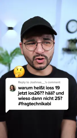 A post by @tiktoktechnik on TikTok caption: 💬 Was denkt ihr über die Namensänderung von iOS 19? #ios19 #ios26 
