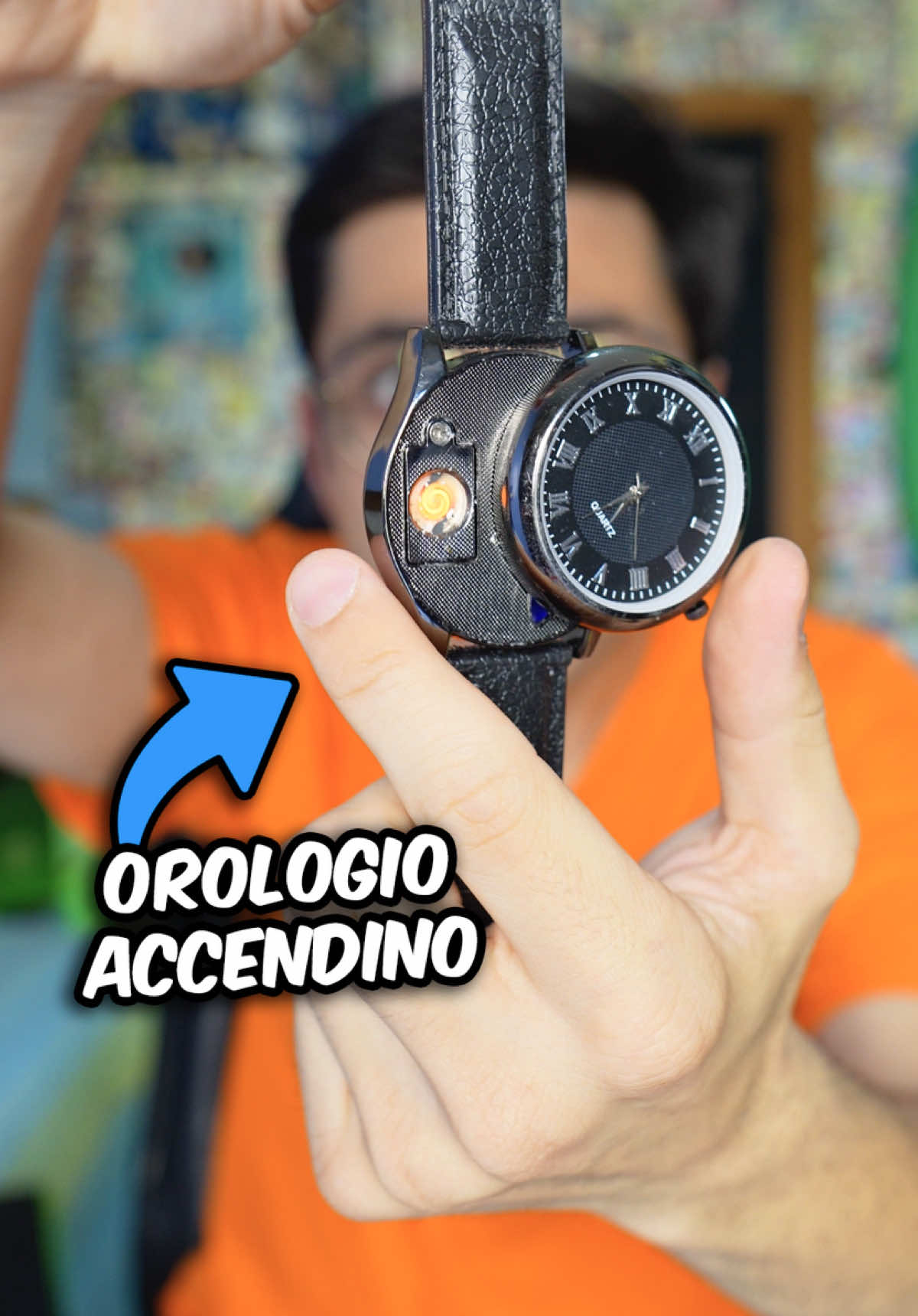 A post by @nick_radogna on TikTok caption: Ho Comprato l'Orologio Accendino ⌚️🔥 Ma a chi potrebbe servire?