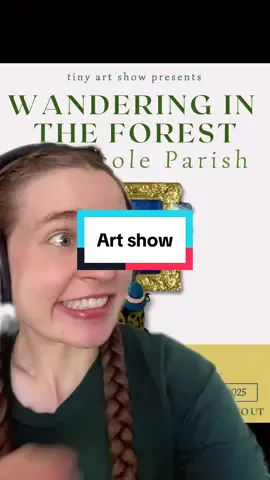 A post by @soundoftheforest on TikTok caption: I’ve been working so hard on this Art show and I’m so excited to see it all come together. It will be at @tiny art show #autisticadult #autism #autistic 