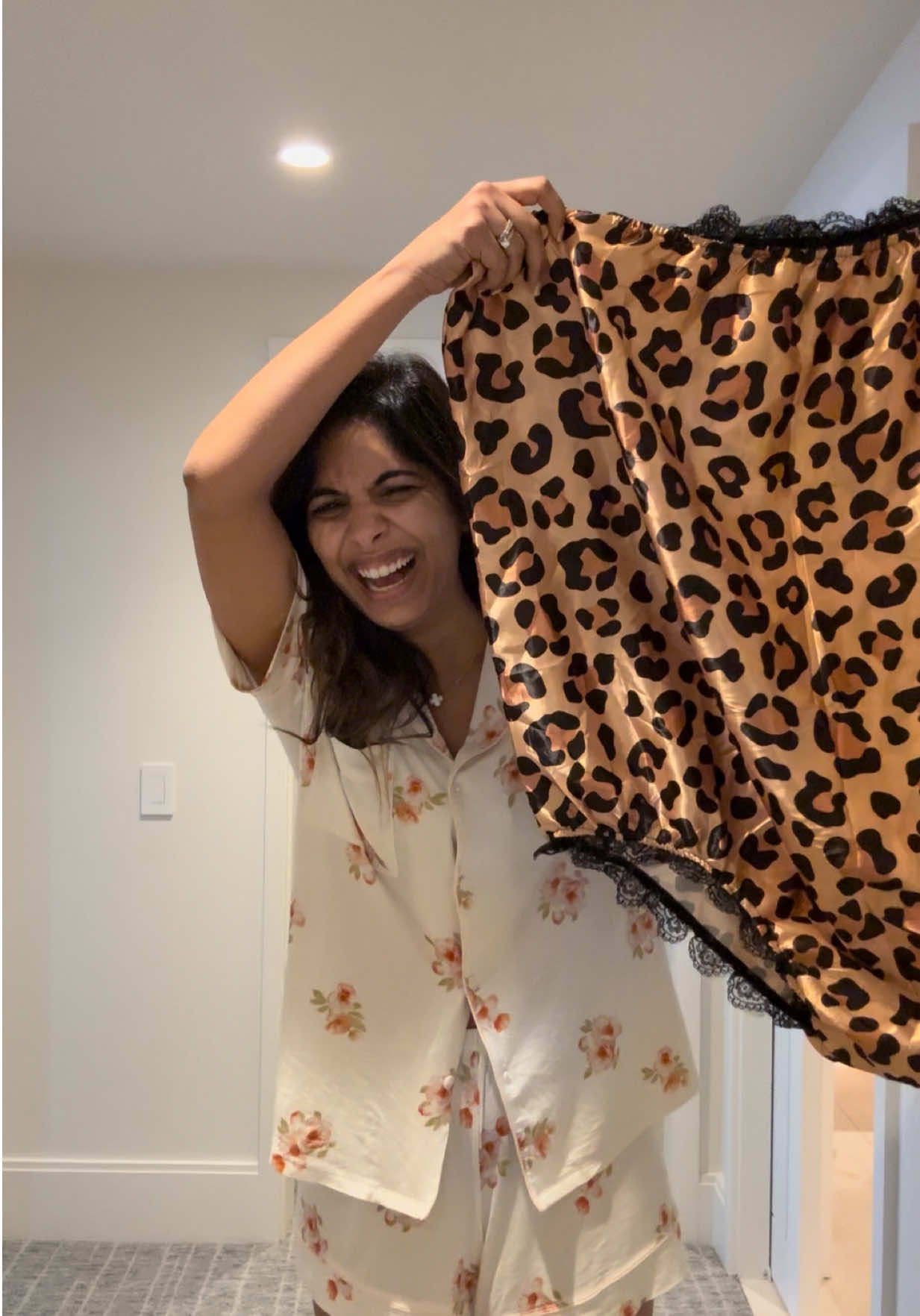 A post by @sheenamelwani on TikTok caption: I think he liked my new dress… #prankwars #amazonfinds 