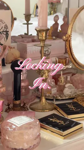 A post by @camrihewie on TikTok caption: lock in with me 😤💗🫡 @rhode skin  @DanessaMyricksBeauty  @Westman-Atelier  @YSL Beauty  @Glossier  @Haus Labs by Lady Gaga  @Laura Mercier  @ONE SIZE BEAUTY  @Emi Jay 