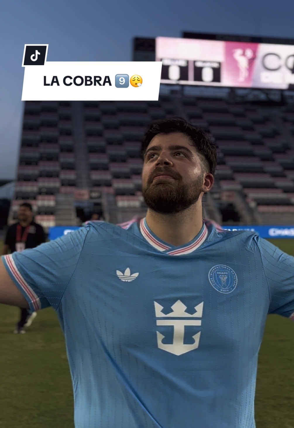 A post by @intermiamicf on TikTok caption: El nine está en la casa @LACOBRAAA 9️⃣😮‍💨 #InterMiamiCF #IMCF #Miami #InterMiami #MLS #SportsTok #LaCobra 