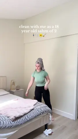 A post by @brookexaloura on TikTok caption: I need some color in this room like now 😂 I want blues or pastels would be so cutie #momsoftiktok #teenpregnancy #momlife #sahm #sahmlife #clean #cleaning #cleanwithme #pregnancy #mom 