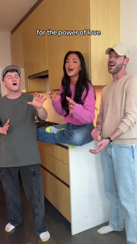A post by @anthony_gargiula on TikTok caption: singing some celine with our favorite tony winner @Nicole Scherzinger 🤍 @jonathantilkin #sing #celinedion #thepoweroflove #nicolescherzinger 🫶🏻