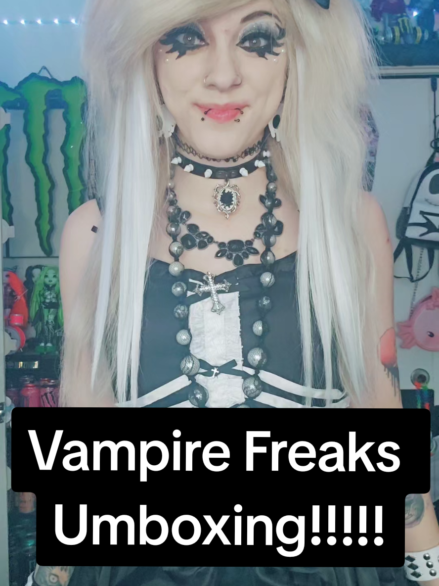 A post by @clawed_beauty101 on TikTok caption: Thank you @VampireFreaks #vampire #unboxing #mail 