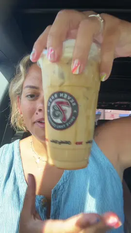 A post by @sammiefoo1 on TikTok caption: Trying a different coffee place today let me know what you guys order!  #coffee #momlife 