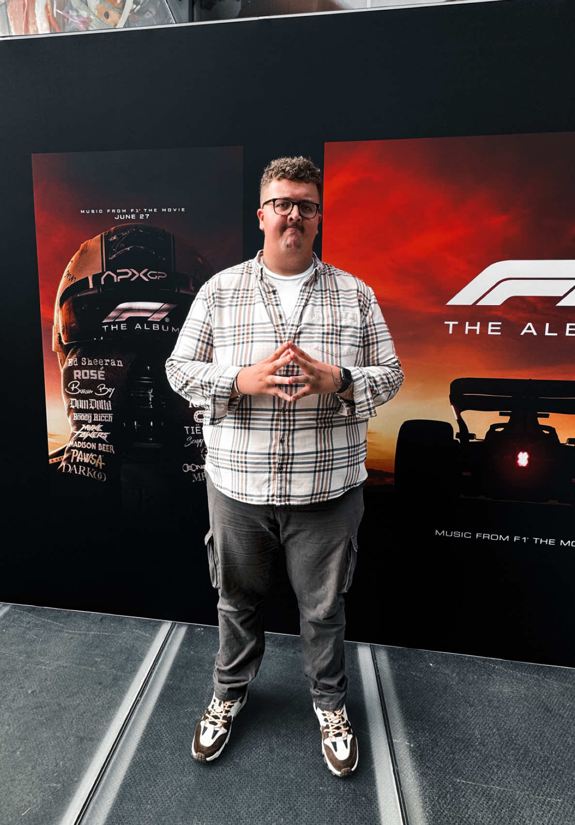 A post by @marshallexler on TikTok caption: A different kind of pole position 🤷🏻‍♂️ @F1 The Album @Atlantic Records UK #F1TheAlbum #F1TheMovie #gifted #fyp 
