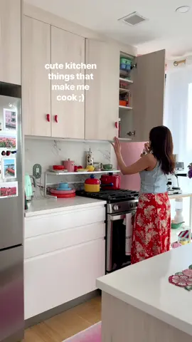 A post by @honeyidressedthepug on TikTok caption: bought for the vibes, now I cook ;)  #kitchendecor #homedecor #dopaminedecor 
