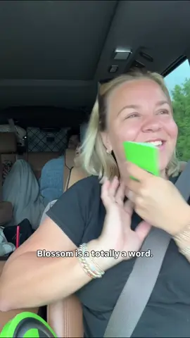 A post by @_catben_ on TikTok caption: Carpool chaos!! 🚗 #travelessential #roadtrip #family #carpoolchaos #gulfshores #familyvacation #momlife 