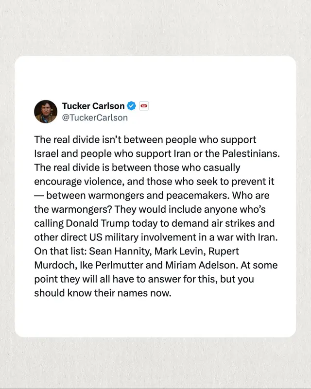 A post by @tuckercarlson on TikTok