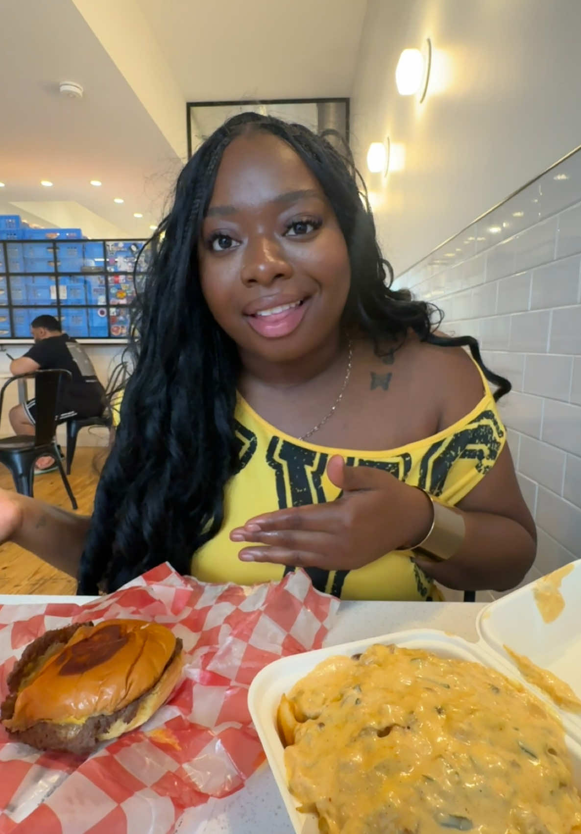 A post by @therealtati on TikTok caption: I ordered a fruit salad and a bottle of water smh
