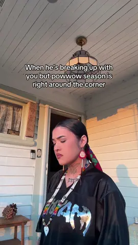 A post by @tiamiscihk on TikTok caption: Be like dat sometimes lmfao #indigenous #native #nativetiktok #indigenoustiktok #fyp #powwow #fyp 