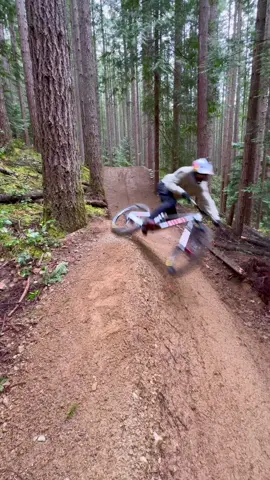 A post by @redbullbike on TikTok caption: what it looks like to be “one with the bike” ☯️ #BrandonSemenuk #mtb #mtblife #bikelife #mountainbiking 