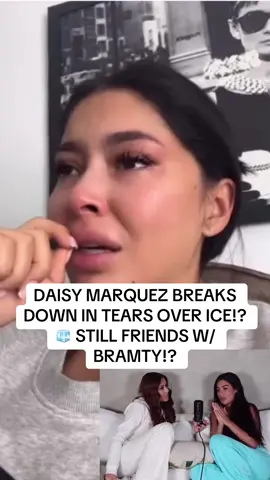 A post by @panchodoesitbetter on TikTok caption: DAISY MARQUEZ BREAKS DOWN IN TEARS OVER ICE!? 🧊 STILL FRIENDS W/ BRAMTY!? #ice#deportation#immigration#icedeportation#donaldtrump#daisymarquez#bramty#bramfam#influencer#fyp#shocking#explore#xyz#panchodoesitbetter#chisme#hispanic#viral#trending#drama#latino#pancho#mexico#dramatiktok#fyp#panchoclips#parati