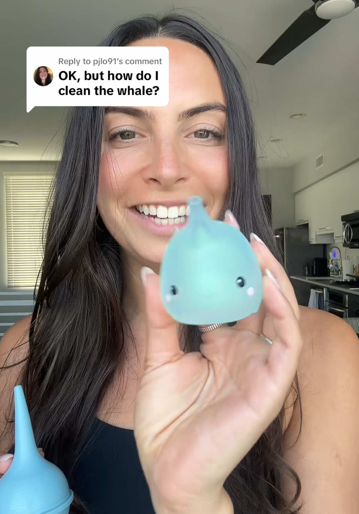 A post by @sydwiseman on TikTok caption: Replying to @pjlo91 Noa the Nasal Bulb for the win! #fy #parenting #momtok #fyp #mom #dad #play #playfulpediatrics #pediatrics #playhousemd #founder #startup 