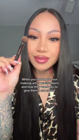 A post by @theangelamae on TikTok caption: u asked for it so why u crying? #makeup #grwm #beauty #viral #fyp #trend #foryoupage 
