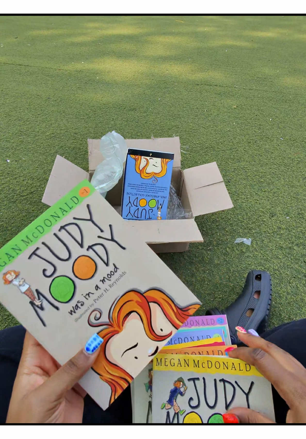 A post by @aiyannace on TikTok caption: @aiyanna Judy Moody Chapter 1 🙂‍↔️ 📚 #judymoody #books #reading #author 