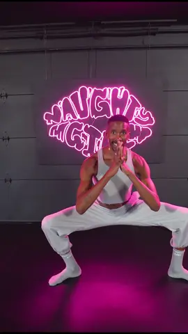 A post by @janelleginestra on TikTok caption: Breathe, stretch, break a sweat 🥵  Flow with us on: NaughtyGirlFitness.com 😈  Class Name: Booty Balance Naughty Instructor: Brandon 🎥 @DirectorBrazil 