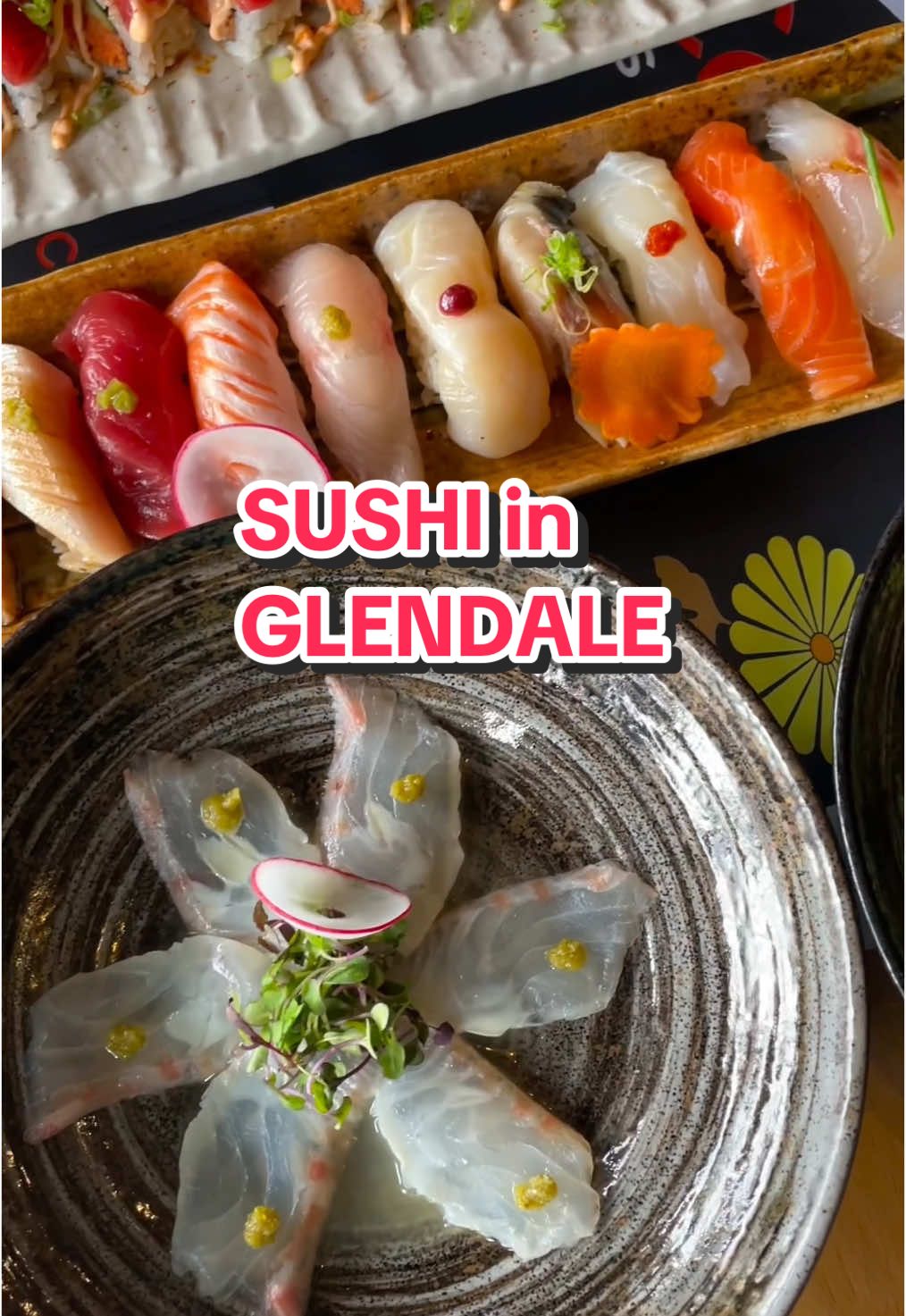 A post by @losangeles_eats on TikTok caption: @Cavi Sushi 🍣🔥 204 N Brand Blvd, Glendale, CA 91203