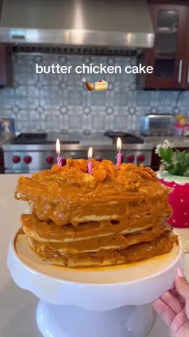 A post by @vivekksharmaaa on TikTok caption: Hai rabba @Juliette  #butterchicken #cake #butterchickencake #food #Foodie #indianfood #punjabi #desi #brown #indian #punjabitiktok #browntiktok #desitiktok #humour #funny #lol #fyp #foryou #foryoupage #viral #trending 