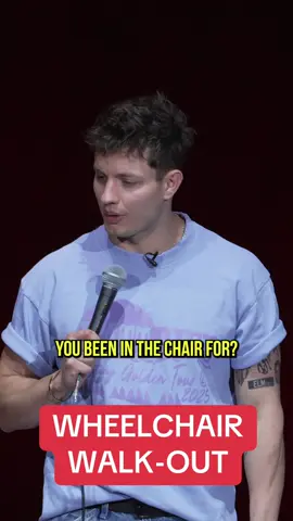 A post by @matt_rife on TikTok caption: WHERE DID THEY GO?! 😂😂♿️ #comedy #standup #standupcomedy #mattrife #utah #handicap #crowdwork 