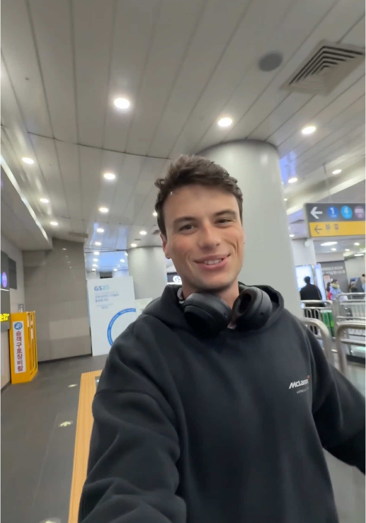 A post by @jacob___v on TikTok caption: WE MADE IT TO KOREA 🕺