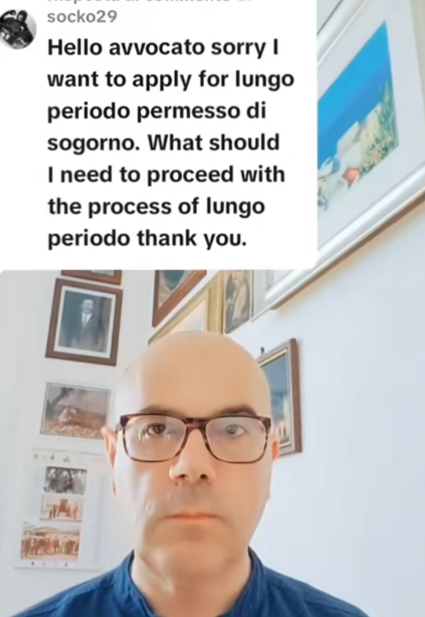 A post by @avv_antonello_damico on TikTok caption: Permesso di soggiorno lungo periodo ##nigeria #lawyer #specialprotection #protezionespeciale #lawyerdamico #avvocatodamico #avvocatoantonellodamico #asylumseekers #accadeoggi 