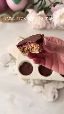 A post by @thiscolourfulnest on TikTok caption: I LOVE these chia raspberry jam soy crispy cups with dark chocolate - who needs shop bought??? 🍫  #baking #kitchen #healthy #healthyrecipe #healthysnack #healthydiet #proteinsnack #healthysnacks 