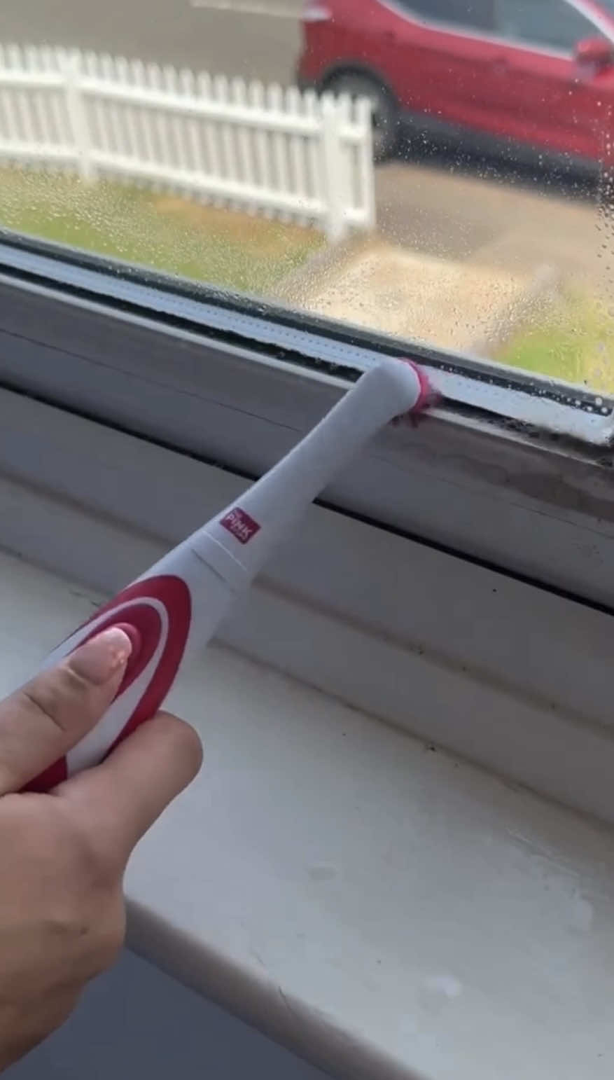 A post by @cleanwithpinkstuff on TikTok caption: Windows, DONE ✔️ and sparkling with The Pink Stuff & @Shannon    #thepinkstuff #pinkstuff #cleantok #cleaning #cleaningmotivation #cleaninghacks #springcleaning #weekendmotivation