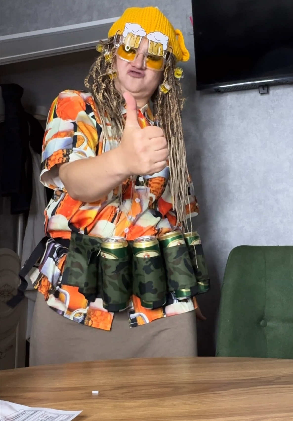 A post by @valusha_strelec on TikTok caption: Как Вам мой лук?😂😂😂