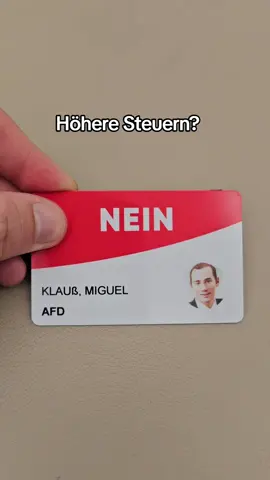 A post by @miguel_klauss on TikTok caption: Nur die AfD setzt sich für Steuersenkungen ein, während die Altparteien immer höhere Steuern und Abgaben verlangen 