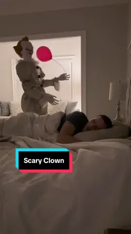A post by @aguyandagolden on TikTok caption: Our #2 most viral video ever with 592.3 million views…scary clown! #dog #goldenretriever 